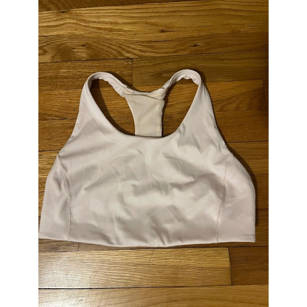 FLX Active/Outdoor Padded Medium Support Beige Racerback Sports Bra M
